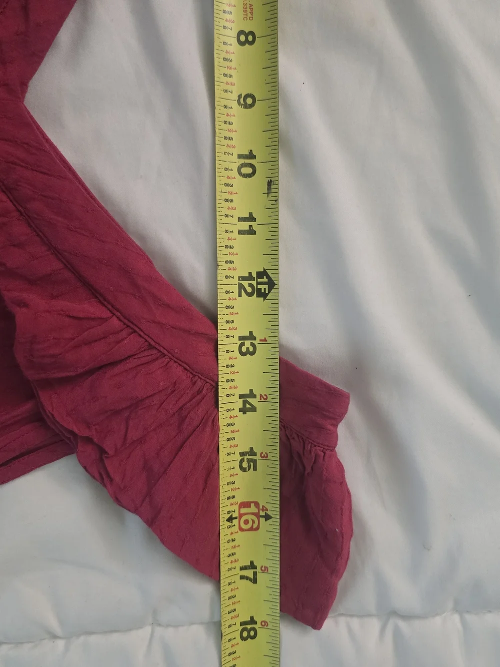 Loft Ruffle V-Neck Dobby Texture Tank Top - Picture 7 of 7